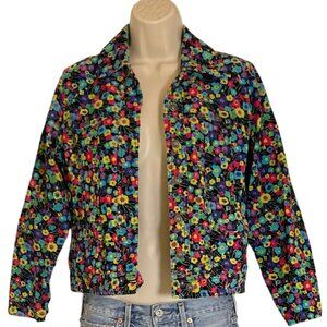 Liz Claiborne Vintage Floral Corduroy Jacket – Women’s Small